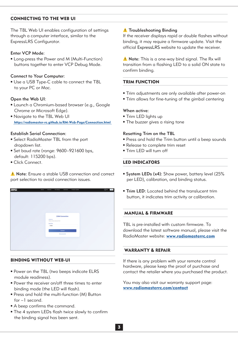 T8L manual, page 3